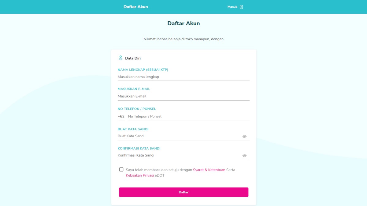 Cara Menukar Kode di Edotapp App Link Rolls